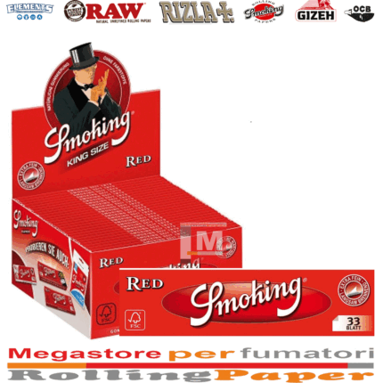 Cartine Smoking red king size slCartine Smoking Red – King Size Slim