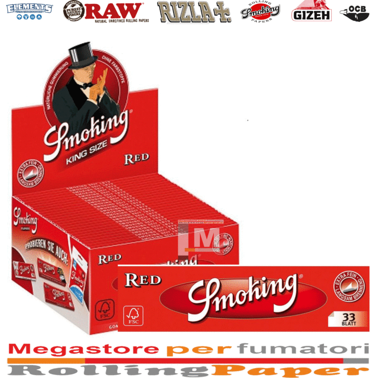 Cartine Smoking red king size slCartine Smoking Red – King Size Slim