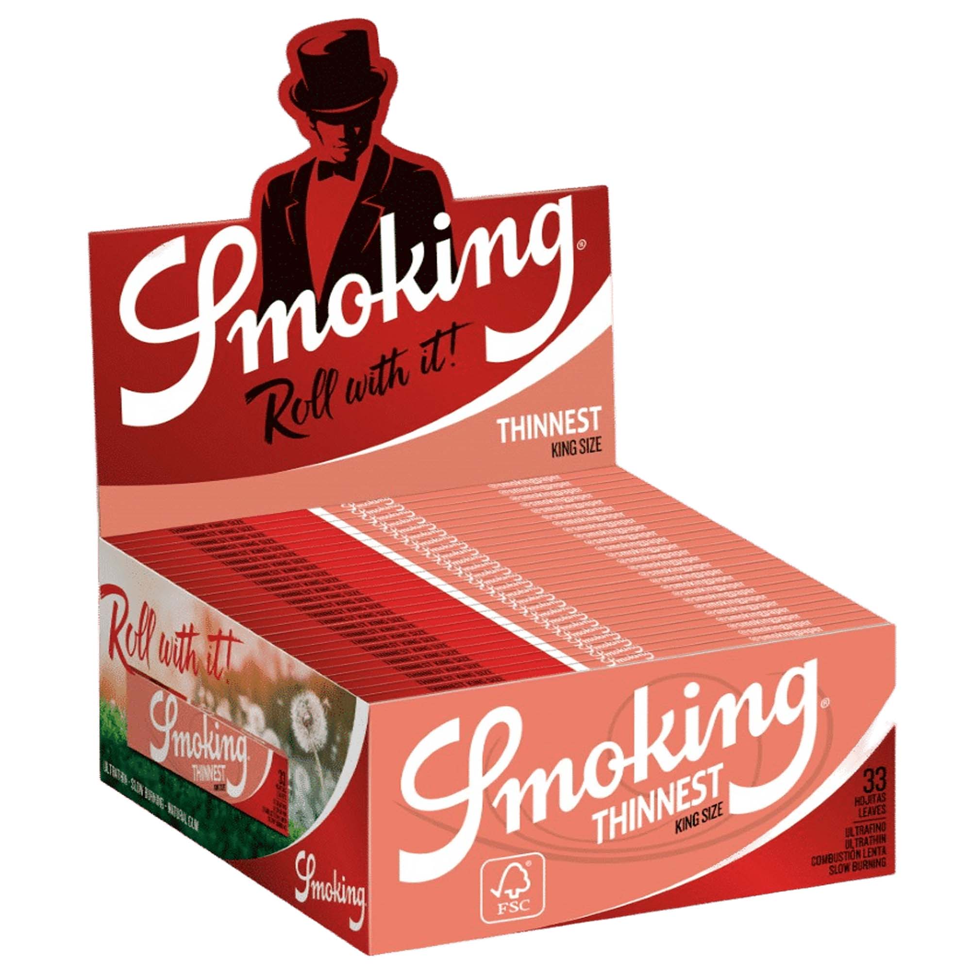 Cartine Smoking Thinnest King Size Slim – 50 Libretti Lunghe