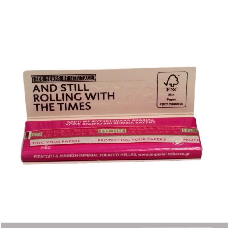 Cartine Rizla Pink – Rosa Corte Regolari Colorate