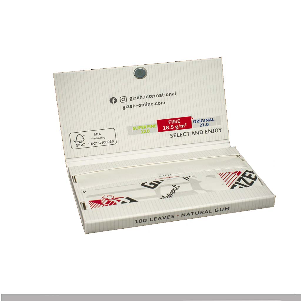 Gizeh Fine doppie corte magnetiche 20 libretti cartine originali
