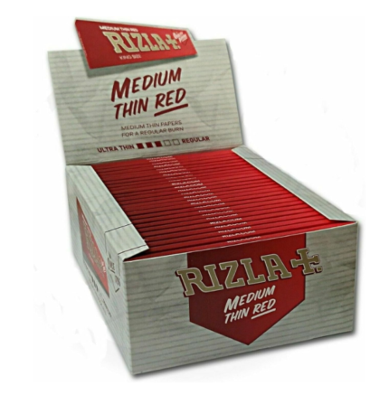 Cartine Rizla Red King Size Slim – Rosse Lunghe 50 Libretti