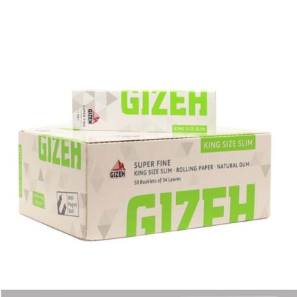 Gizeh Super Fine King Size Slim magnetiche 50 libretti cartine lunghe