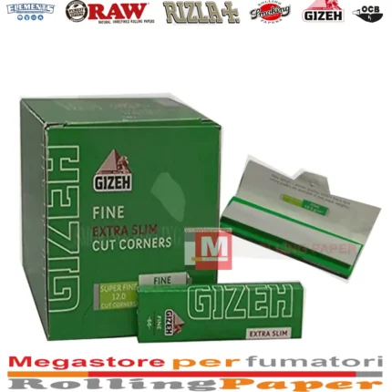 Cartine Gizeh Fine Extra Slim Corte – 50 Libretti