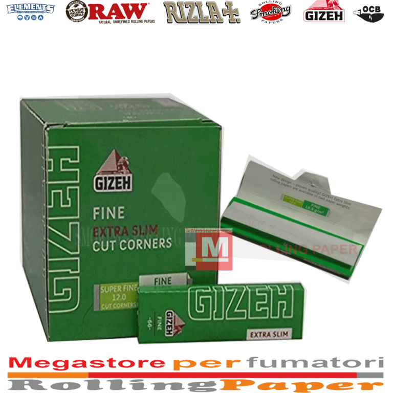 Cartine Gizeh Fine Extra Slim Corte – 50 Libretti