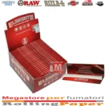 Cartine Elements Rosse Lunghe Red King Size Slim Scatola Da 50 Libretti