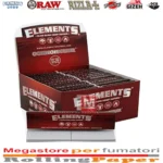 Cartine Elements Connoisseur Red Lunghe King Size Slim Rosse Filtri In Carta