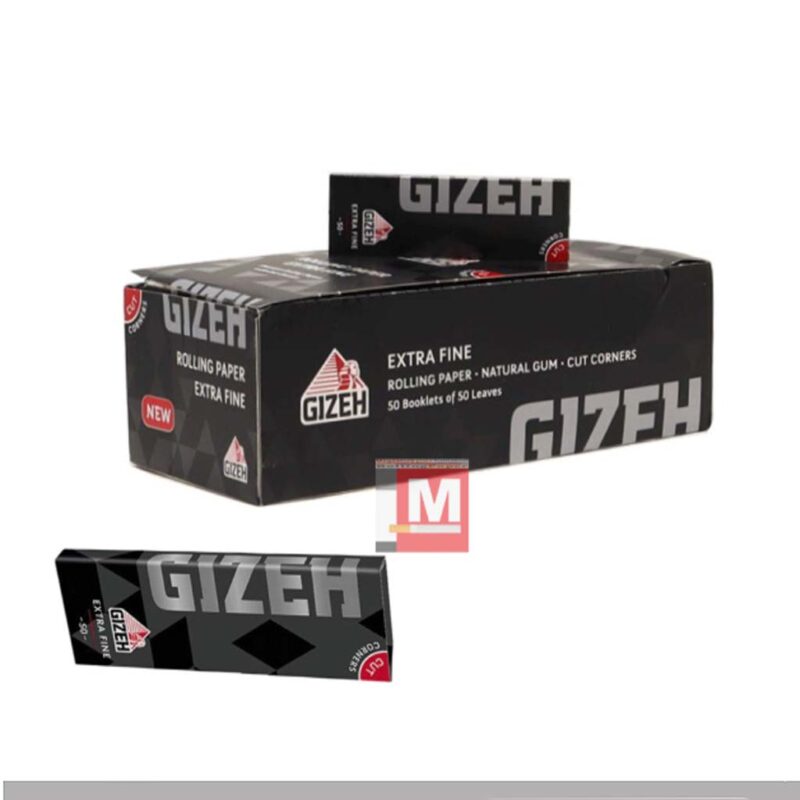 Gizeh Extra Fine Black corte singole 50 libretti cartine sottili nere