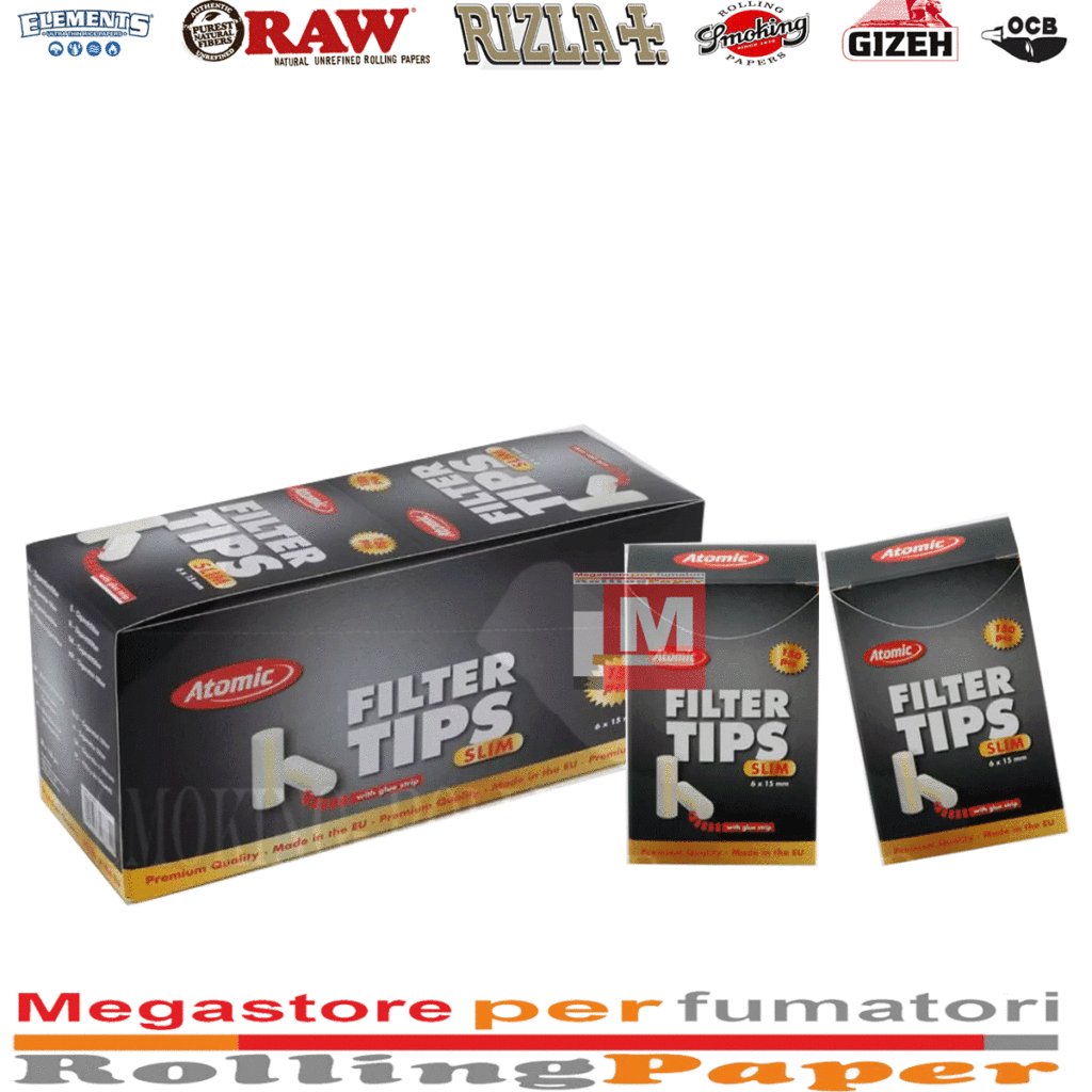 Filtri Atomic slim 6mm 20 astucci 150 filtri