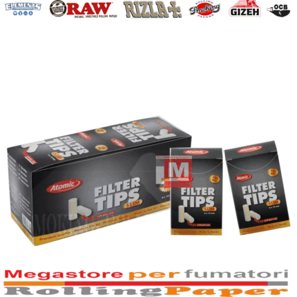 Filtri Atomic slim 6mm 20 astucci 150 filtri