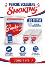 Filtri Smoking Slim 6mm Long Size XL Lunghi 22mm 3