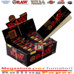Filtri In Carta Raw Filtri Nero Slim Black Filtri Tips Da 50 Blocchetti