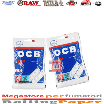 Filtri OCB Blu Slim 6mm – 10 Bustine da 120 Filtrini