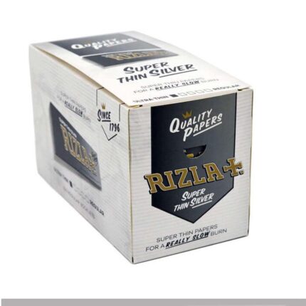 Rizla Cartine Silver Corte Regular Argento – Scatola da 100 Libretti