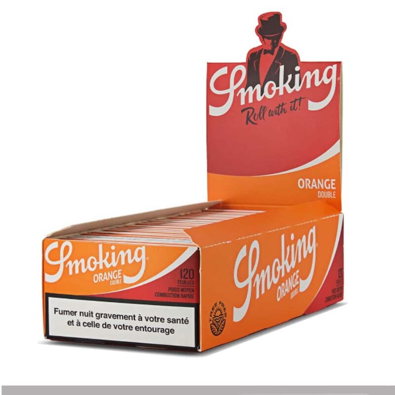 Cartine Smoking Orange Corte Regolare – Doppie 25 Libretti – Carta Arancia