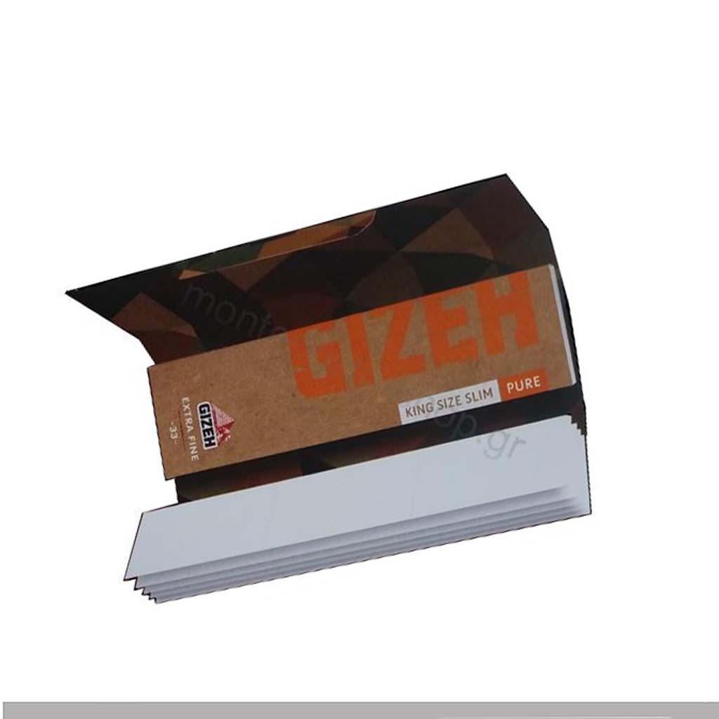 Gizeh Pure Duo King Size Slim con filtri 25 libretti cartine lunghe