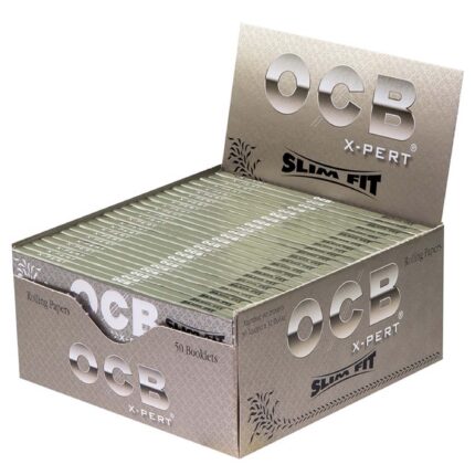 Cartine OCB X-Pert Slim Fit – Argento King Size Slim Lunghe 50
