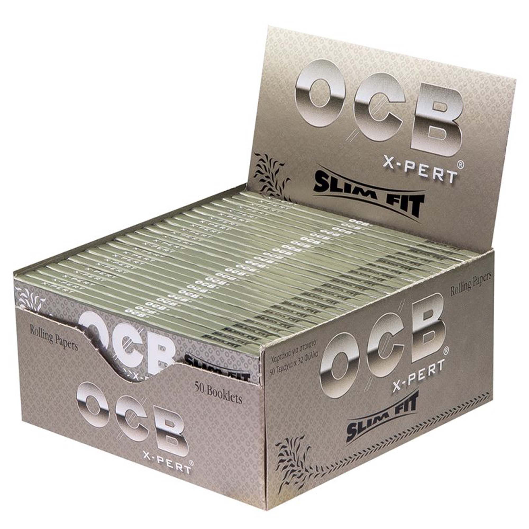 Cartine OCB X-Pert Slim Fit – Argento King Size Slim Lunghe 50