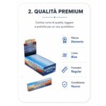 Cartine Elements Blue Corte Regular 50 Libretti