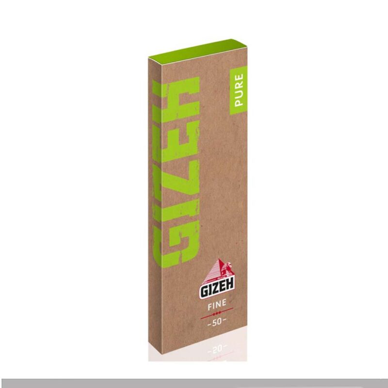 Gizeh Pure Hemp Bio corte 25 libretti cartine organiche canapa naturale