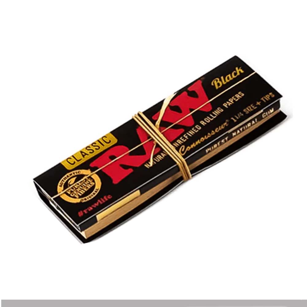 Cartine RAW Black Classic 1 1/4 Connoisseur