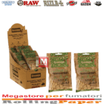Filtri Greengo slim 6mm biodegradabili cellulosa grezza 10 sacchetti 200 filtrini