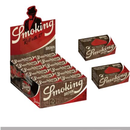 Cartine Smoking Brown Rolls – King Size Slim Unbleached Lunghe