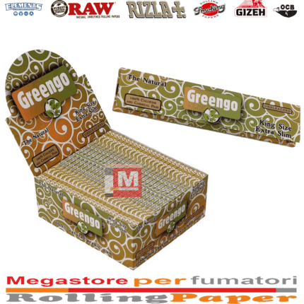 Cartine Greengo lunghe King Size Slim Da 50 LIBRETTI
