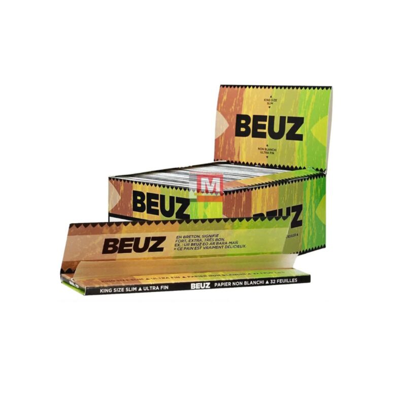 Cartine Beuz King Size Brown Marrone Lunghe Rolling paper Total 50 Libretti
