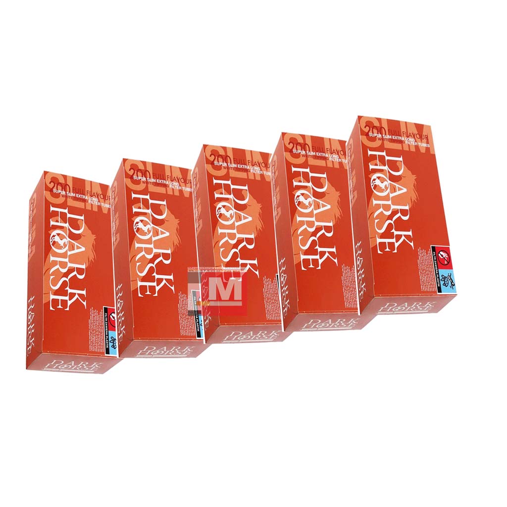 5 x Dark Horse Super Slim Extra Lunghe WHITE Filter Misure filtro 6,5 x 24 mm