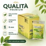Filtri Atomic Organic Slim 6mm Bio Naturali – 18 Buste x 200 Filtrini (Totale 3600 Filtri Originali)