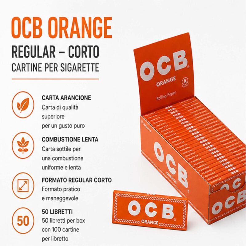 Cartine OCB Arancioni Corte Orange – Singole