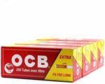 Tubetti OCB Extra Lunghi con Filtro – 4 Box x 250 Tubi