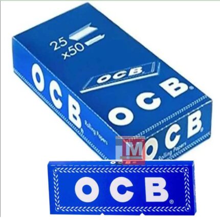 Cartine OCB Blu Corte Regular confezione da 25 libretti carta in canapa e lino