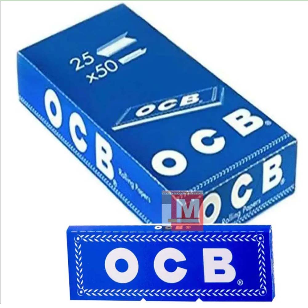 Cartine OCB Blu Corte Regular confezione da 25 libretti carta in canapa e lino