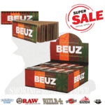 Beuz Braun Ungebleicht King Size Filter Tips Box 40 Blockheftchen