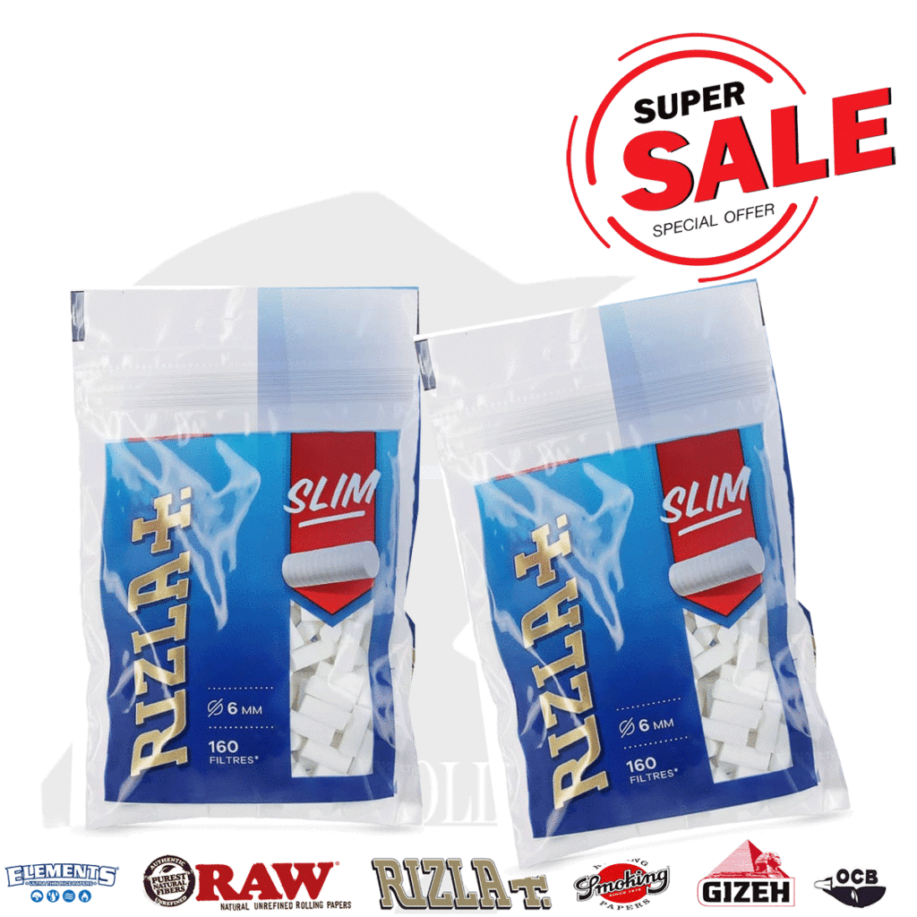 Rizla Slim Eindrehfilter 6mm Packung 20 Beutel