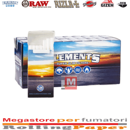 Elements Super Slim Filtersticks 5mm Packung 20 Boxen