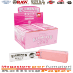 Elements Rosa Slim Perforiert Filter Tips Box 50 Blockheftchen Pink Edition