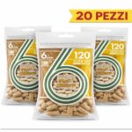 POP Filters Slim 6mm Eco Biodegradable 20 Bustine da 120 Filtri Unbleached c