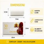 Filtri Cartel Super Slim 5,3mm x 15mm – Busta da 1000 Filtrini Originali 3