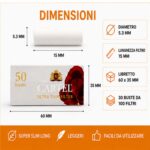 Filtri Cartel Lungo Super Slim 5,3mm 22mm Size Long – 30 Bustine da 100 Filtrini 3