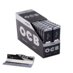 OCB Schwarz Premium King Size Slim Longpapers mit Filter Tips Box 32 Heftchen