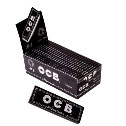 OCB Schwarz Premium Regular Zigarettenpapier Box 50 Heftchen