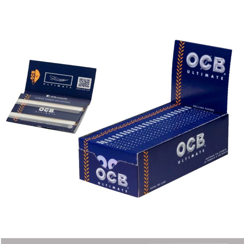 OCB Ultimate Regular Zigarettenpapier Box Doppelfenster 25 Heftchen