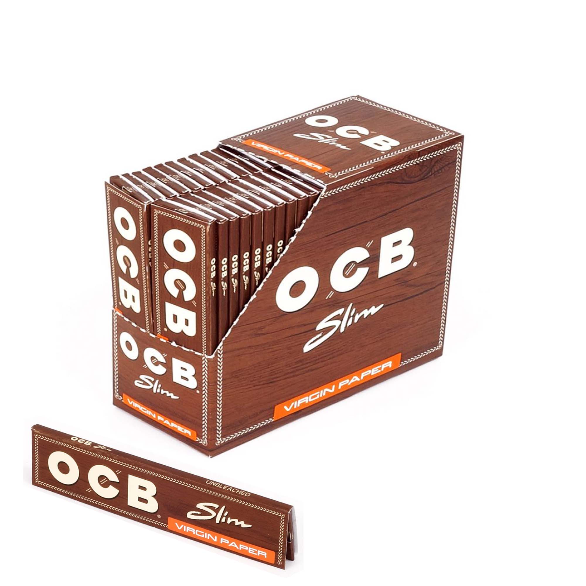 OCB Virgin King Size Slim Longpapers Box 50 Heftchen