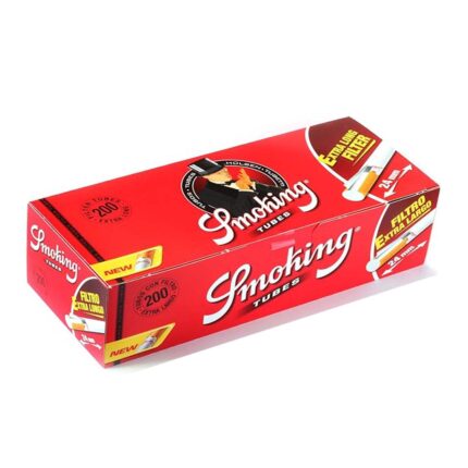 Smoking Extra Long Zigarettenhülsen 24mm Filter 8mm Box mit 200 Stück
