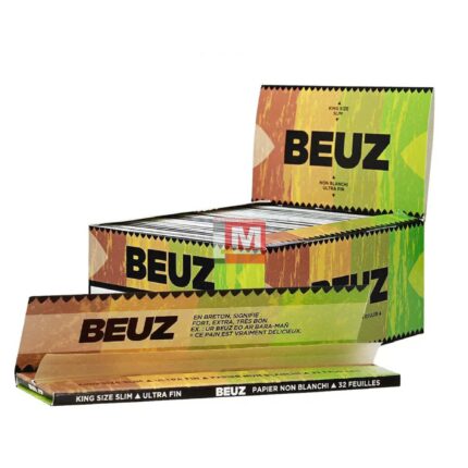 Beuz Braun Ungebleicht King Size Slim Longpapers Box 50 Heftchen