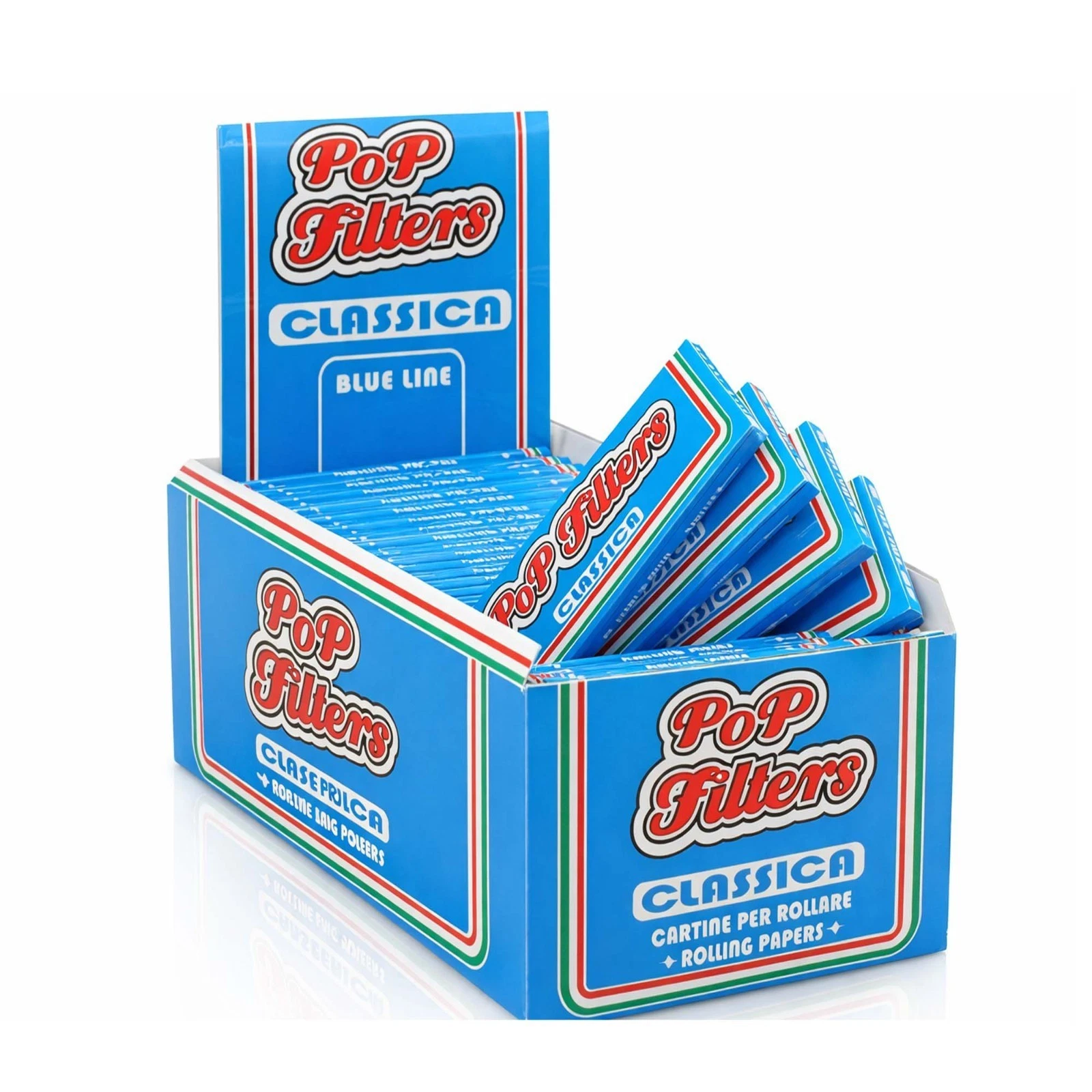 Cartine POP Filtri Classica Blue Line Corte 50 Libretti copia