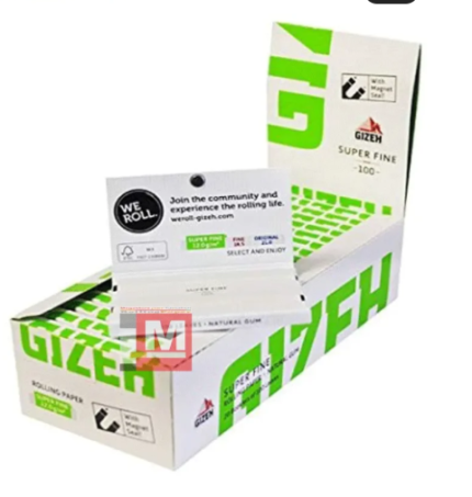 Gizeh Fine Regular Zigarettenpapier Box Doppelfenster 20 Heftchen